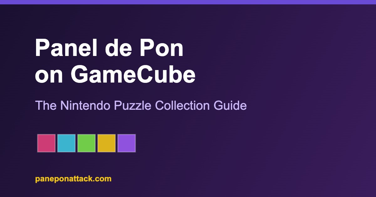 Panel de Pon on GameCube — Nintendo Puzzle Collection guide