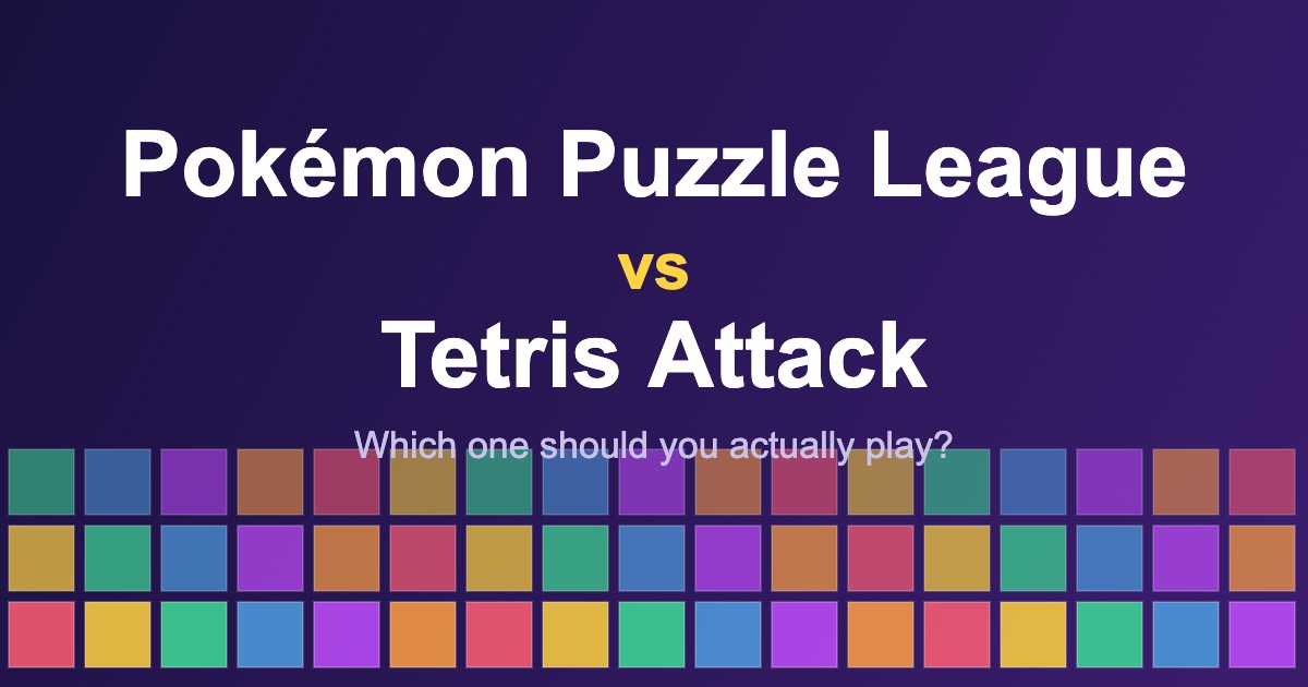 Pokémon Puzzle League vs Tetris Attack comparison